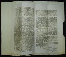 1810 Helytartótanácsi levél Brunswick József országbíró, Darvas Ferenc író saját kezű aláírásával / ...