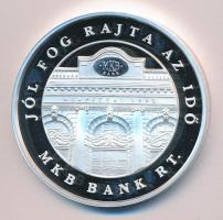 2005. MKB "55 éves az MKB"  Ag(999) emlékérem (31g/42mm) dísztokban T:PP