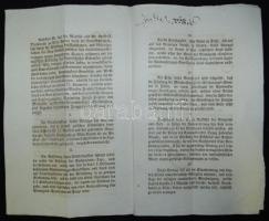 1804 Helytartótanácsi levél Brunswick József országbíró saját kezű aláírásával / Ex offo letter of t...