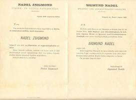 1889 Nadel Zsigmond Újpest, fűszer és vegyeskereskedés kétnyelvű reklámnyomtatvány postán futott / A...