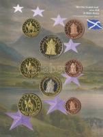 Nagy-Britannia 2003. 1c,2c,5c,10c,20c,50c,1&#8364;,2&#8364; próbaveretek, szettben, díszkiad...