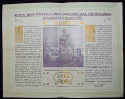 1911 Díszes meghívó az EMKE 25. jubileumi közgyűlésére