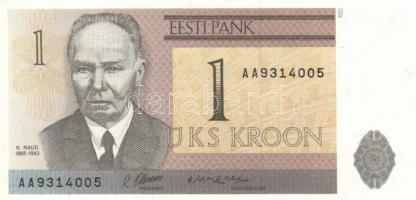 Észtország 1992. 1K + Lettország 1992. 1R + Portugália 1988. 100Esc T:I,II
Estonia 1992. 1 Kroon + L...