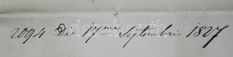 Umbach jelzéssel: Templomrészlet 1827 (valószínűleg Felvidék). Akvarell, papír / (church part) water...