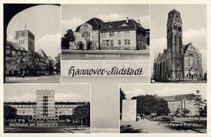 Hannover Bahnhof Foto AK so Stpl: Industrie Messe