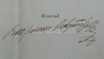 1820 Az ételek, italok, dohányáruk vámjáról szóló helytartótanácsi leirat Mednyánszky János báró, Bé...