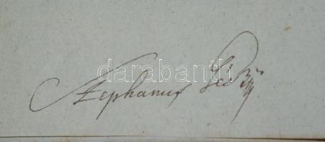 1820 Az ételek, italok, dohányáruk vámjáról szóló helytartótanácsi leirat Mednyánszky János báró, Bé...