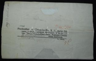 1820 Az ételek, italok, dohányáruk vámjáról szóló helytartótanácsi leirat Mednyánszky János báró, Bé...