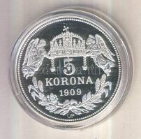 DN "Királyi koronák / 1909 5K - II. András" Ag emlékérem (20g/0.999/38,61mm) T:PP Tanúsítv...