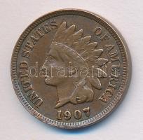 Amerikai Egyesült Államok 1907. 1c Br "Indián" T:2/2-
USA 1907. 1 cent Br "Indian&quo...
