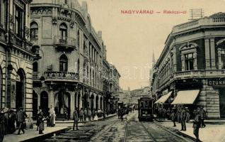 Nagyvárad Rákóczi street, tram (EK)