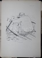 Derkovits Gyula és Dési Huber István 16 grafikája 1949, 2 db hiányzik, Dési: Overallos munkás, Pászt...