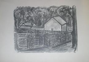 Derkovits Gyula 6db és Dési Huber István 3db ofszete, az 1949-es 16 grafikájából