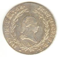 Ausztria 1822A 20Kr Ag "I. Ferenc" T:2,2- Austria 1822A 20 Kreuzer Ag "Franz I" C:XF,VF