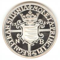 Magyar tallérok utánveretben "Báthory Zsigmond Tallérja 1589." Ag (0,999) 20g T:PP csak 20...