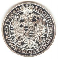 Magyar tallérok utánveretben "III. Ferdinánd Tallérja 1652." Ag (0,999) 20g T:PP csak 2000...