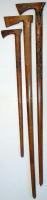 3 db díszített fa fokos bot, Zakopane felirattal, jó állapotban