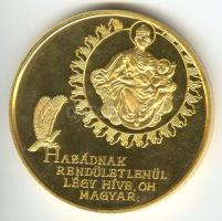 Bognár György (1944-) 1989. "1956-1989 Magyar Köztársaság Emlékérem" aranyozott nagyméretű...