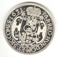 Magyar tallérok utánveretben "II. Rákóczi György Tallérja 1651." Ag (0,999) 20g T:PP csak ...