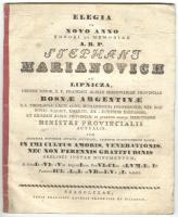 cca 1790 Elegia in novo anno honori ac memoriea a.r.p. Stephanus Marianovich de Lipnicza... Szakolczae, é.n. Skarniczl. 32p. 2 metszettel.