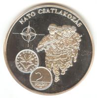 DN "A magyar pénz krónikája-Nato csatlakozás" Ag(999) emlékérem, (20g/38,61mm) T:PP Csak 2004db!