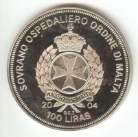 Máltai Lovagrend 2004. 100L "Monaco az EU-ban" T:PP 
Sovereign Order of Malta 2004. 100 Li...