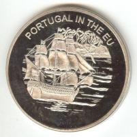 Máltai Lovagrend 2004. 100L "Portugália az EU-ban" T:PP  Sovereign Order of Malta 2004. 100 Liras "Portugal in the EU" C:PP