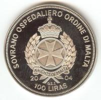 Máltai Lovagrend 2004. 100L "Észtország az EU-ban" T:PP 
Sovereign Order of Malta 2004. 10...
