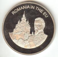 Máltai Lovagrend 2004. 100L "Románia az EU-ban" T:PP  Sovereign Order of Malta 2004. 100 Liras "Romania in the EU" C:PP