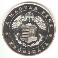 DN "A magyar pénz krónikája-Csatlakozás az EU-hoz" Ag(0.999) emlékérem, (20g/38,61mm) T:PP...