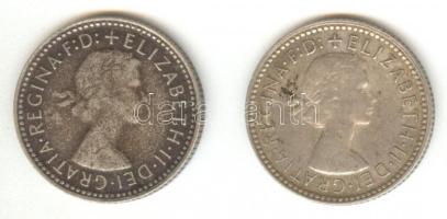 Ausztrália 1960-61. Sixpence Ag (2x) T:2 Australia 1960-61. Sixpence Ag (2x) C:XF