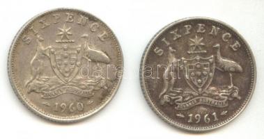 Ausztrália 1960-61. Sixpence Ag (2x) T:2
Australia 1960-61. Sixpence Ag (2x) C:XF