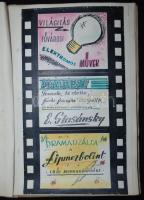 Slasánsky E jelzéssel: Mappában rajzfilm tervek, reklám rajzok, vegyes technika, jelzés nélküliek, ö...