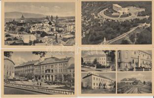 28 db régi, használatlan városképes lap magyarországi városokról, mind használatlan