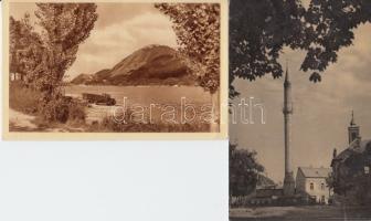 28 db régi, használatlan városképes lap magyarországi városokról, mind használatlan