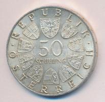Ausztria 1966. 50Sch Ag "150 éves az Osztrák Nemzeti Bank" T:2 Austria 1966. 50 Schilling Ag "Austrian National Bank" C:XF
