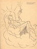 Sz jelzéssel: Hátha még dolgoznék is valamicskét, tus, papír, A4 méret, hajtott kicsi szakadás