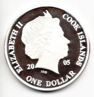 Cook-szigetek 2005. 1$ Ag(0.999)/20g "Ázsia történelme-Salamon király temploma" T:PP Tanús...