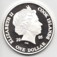 Cook-szigetek 2005. 1$ Ag(0.999)/20g "Ázsia történelme-A Khmerek Kambodzsában" T:PP Tanúsí...