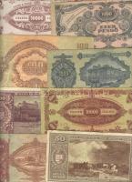 1930-1946. Pengő gyűjtemény 35db kizárólag klf bankjeggyel T:vegyes