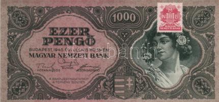 1945. 1000P (5x) egymásutáni sorszámmal! T:I- (sarokhajlás)