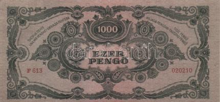1945. 1000P (5x) egymásutáni sorszámmal! T:I- (sarokhajlás)