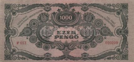 1945. 1000P (5x) egymásutáni sorszámmal! T:I- (sarokhajlás)