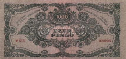 1945. 1000P (5x) egymásutáni sorszámmal! T:I- (sarokhajlás)