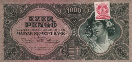 1945. 1000P (5x) egymásutáni sorszámmal! T:I- (sarokhajlás)