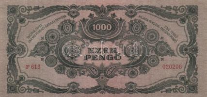 1945. 1000P (5x) egymásutáni sorszámmal! T:I- (sarokhajlás)