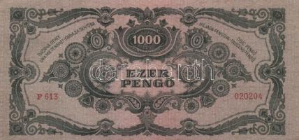 1945. 1000P (5x) egymásutáni sorszámmal! T:I- (sarokhajlás)
