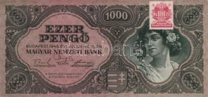 1945. 1000P (5x) egymásutáni sorszámmal! T:I- (sarokhajlás)