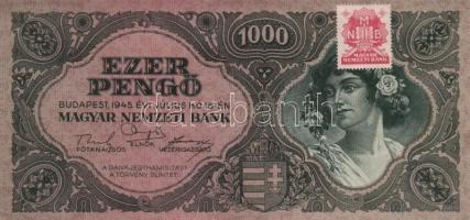 1945. 1000P (5x) egymásutáni sorszámmal! T:I- (sarokhajlás)