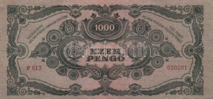 1945. 1000P (5x) egymásutáni sorszámmal! T:I- (sarokhajlás)